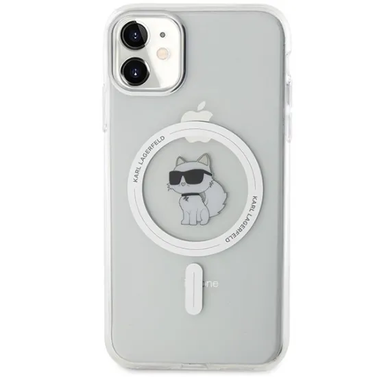 Karl Lagerfeld IML Choupette MagSafe case for iPhone 11 / Xr - transparent