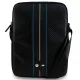 BMW Carbon &amp; Blue Stripe bag for a 10&quot; tablet - black