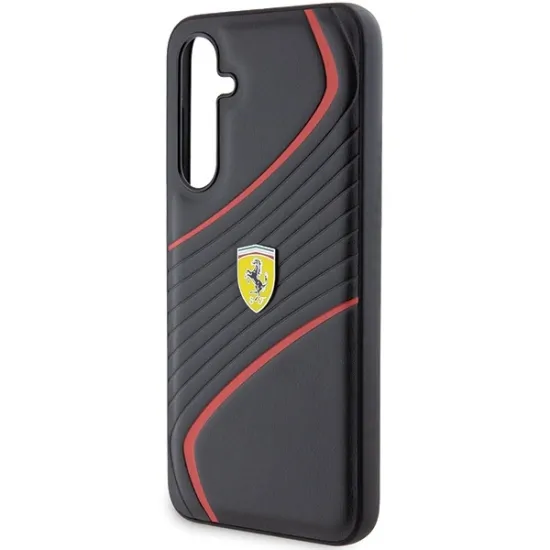 Ferrari Twist Metal Logo case for Samsung Galaxy S23 FE - black