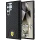 Ferrari Carbon Stitched Bottom case for Samsung Galaxy S24 Ultra - black
