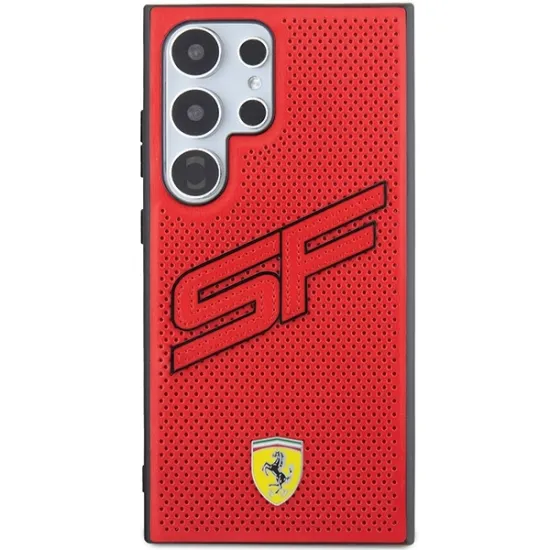 Ferrari Big SF Perforated case for Samsung Galaxy S24 Ultra - red