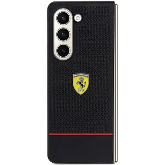 Ferrari Perforated Line case for Samsung Galaxy Z Fold 5 - black