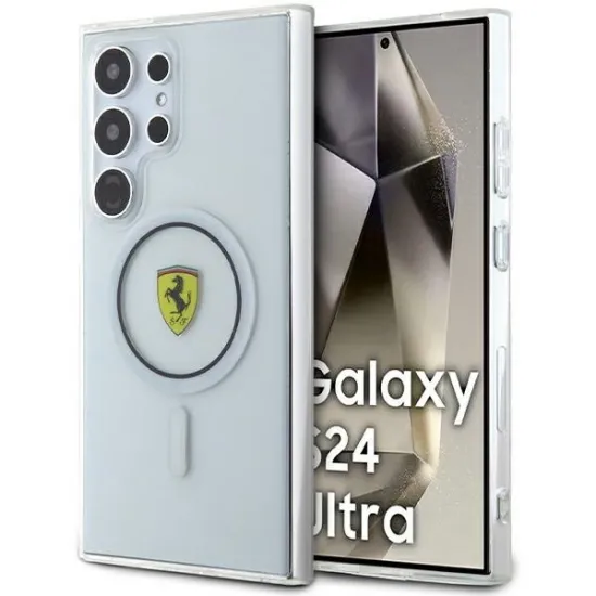 Ferrari IML Transp Inner Circle Line MagSafe case for Samsung Galaxy S24 Ultra - black