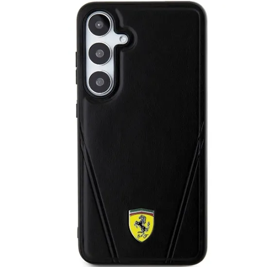 Ferrari Hot Stamp V Lines MagSafe case for Samsung Galaxy S24+ - black