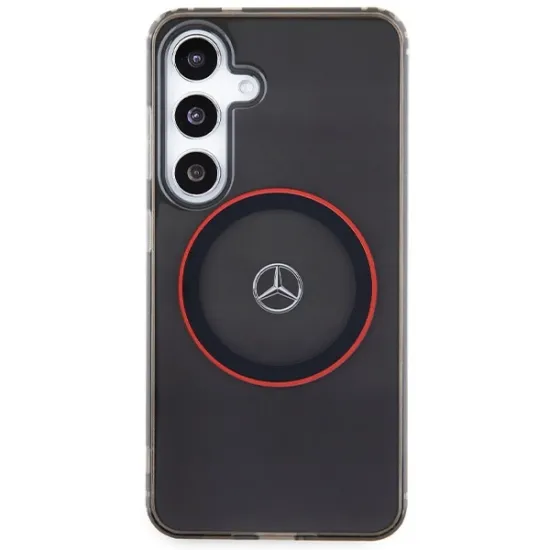 Mercedes Double Layer W Red MagSafe case for Samsung Galaxy S24 - black