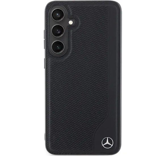 Mercedes Leather Debossed Line MagSafe case for Samsung Galaxy S24 - black