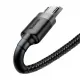 Baseus Cafule Cable durable nylon cable USB / micro USB QC3.0 2.4A 0.5M black-gray (CAMKLF-AG1)
