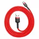 Baseus Cafule Cable durable nylon cable USB / micro USB QC3.0 2.4A 1M red (CAMKLF-B09)