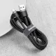 Baseus Cafule Cable durable nylon cable USB / USB-C QC3.0 3A 0.5M black-gray (CATKLF-AG1)