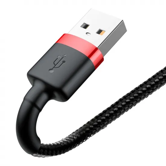 Baseus Cafule USB-A / Lightning 2.4A QC 3.0 cable 0.5 m - black and red