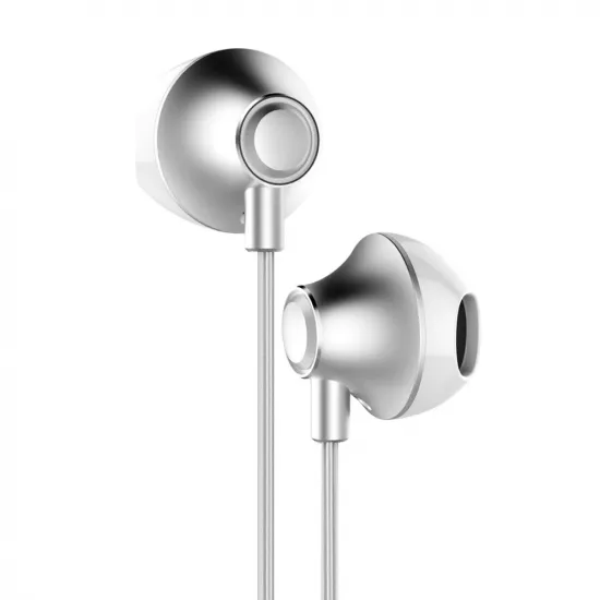 Baseus Encok H06 In-Ear Kopfhörer Headset mit Fernbedienung silber (NGH06-0S)