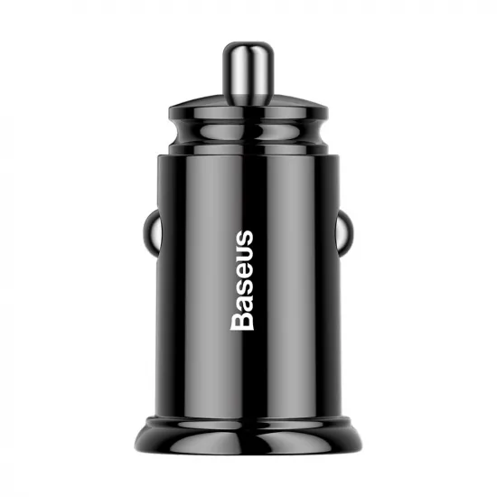 Baseus Circular PPS smart car charger with USB Quick Charge 4.0 QC 4.0 and USB-C PD 3.0 SCP ports black (CCALL-YS01)
