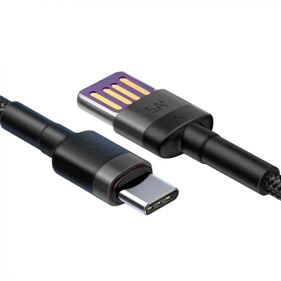 Baseus Cafule cable USB Type C SuperCharge 40W Quick Charge 3.0 QC 3.0 1m gray-black (CATKLF-PG1)