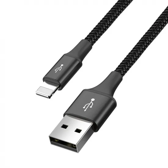 Baseus cable USB 4in1 Lightning / 2x USB Type C / micro USB cable in nylon braid 3.5A 1.2m black (CA1T4-B01)