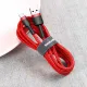 Baseus Cafule Cable durable nylon cable USB / USB-C QC3.0 2A 3M red (CATKLF-U09)