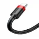 Baseus Cafule Cable durable nylon cable USB / USB-C QC3.0 2A 3M black-red (CATKLF-U91)