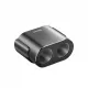 Baseus Car Charger Splitter 2x USB 3.1A 17W + 2x Cigarette Lighter Socket 80W black (CRDYQ-01)