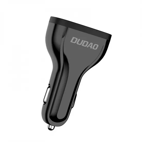 Dudao Autoladegerät Quick Charge Quick Charge 3.0 QC3.0 2.4A 18W 3x USB Schwarz (R7S schwarz)