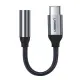 Ugreen Kopfhöreradapter mit 3,5 mm Miniklinke auf USB Typ C 10 cm grau (30632)