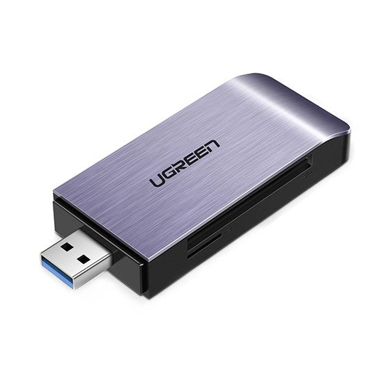 Ugreen SD / micro SD / CF / MS card reader for USB 3.0 gray (50541)