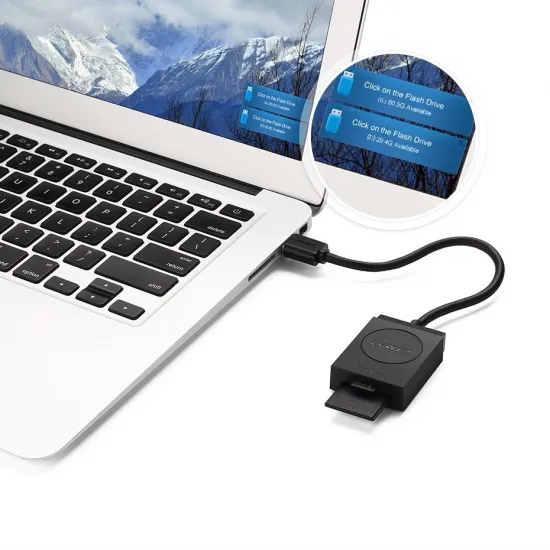 Ugreen SD-/Micro-SD-Kartenleser auf USB 3.0 schwarz (20250)