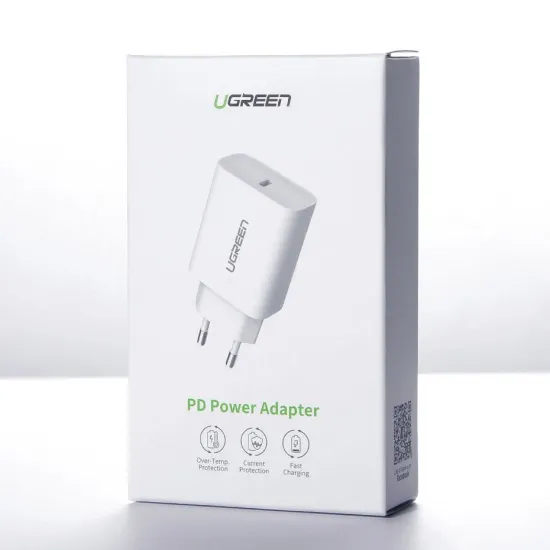 Ugreen USB-Ladegerät Power Delivery 3.0 Quick Charge 4.0+ 20W 3A weiß (60450)