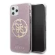 Guess GUHCN65PCUGLPI iPhone 11 Pro Max pink/pink hard case 4G Circle Glitter