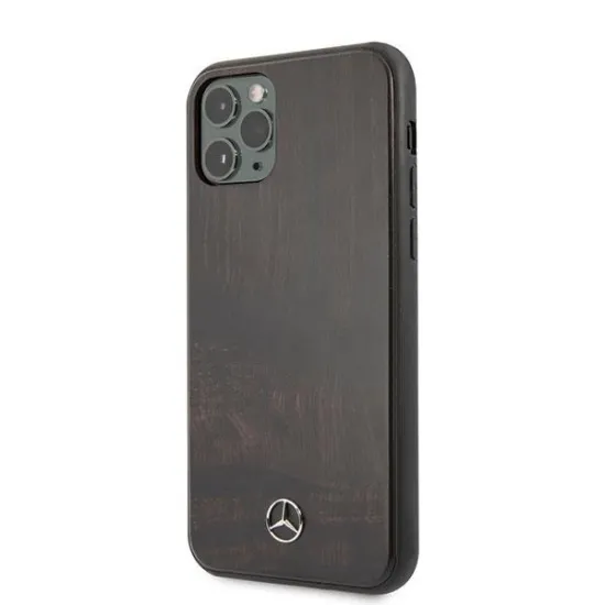 Mercedes Wood Line Rosewood case for iPhone 11 Pro - brown
