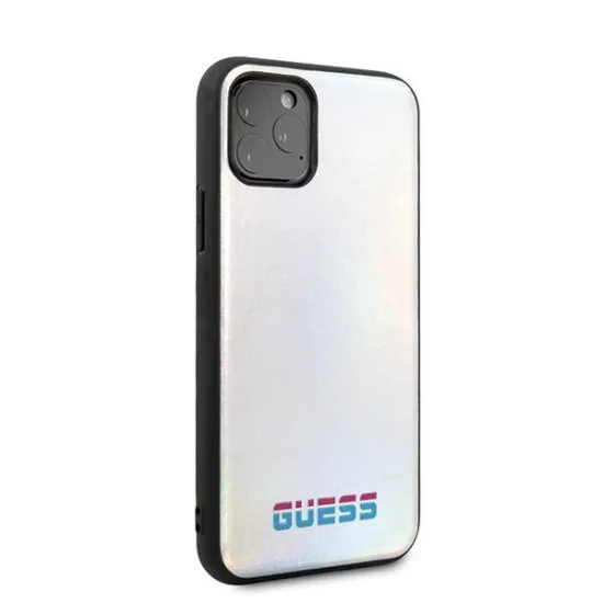 Guess GUHCN58BLD iPhone 11 Pro silver/silver hard case Iridescent