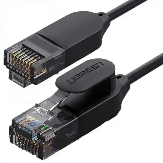 Ugreen Kabel Internet Netzwerkkabel Ethernet Patchkabel RJ45 Cat 6A UTP 1000Mbps 10m schwarz (70656)