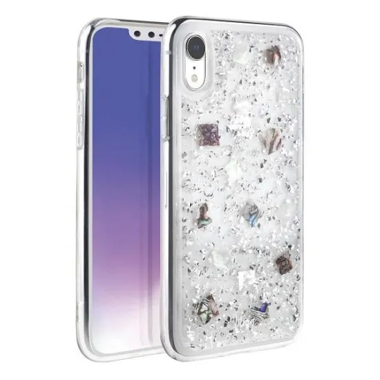 Uniq Lumence Clear Hülle für iPhone Xr – Silber