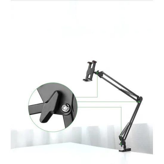 Ugreen holder tripod folding arm for table desk for phone tablet black-gray (50394)