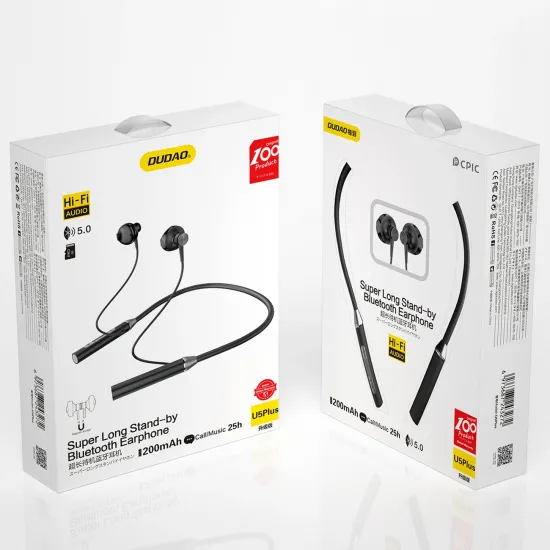 Dudao In-Ear Wireless Bluetooth Earphones Headset Black (U5 Plus black)