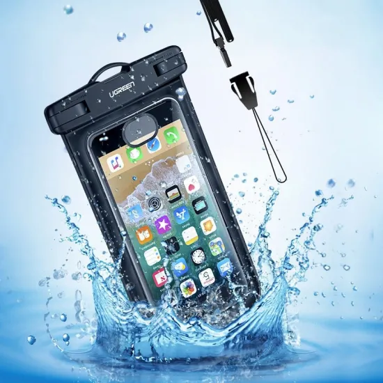 Ugreen universal waterproof cover phone case (max 6.0&#39;&#39;) for swimming pool IPX8 black (50919 LP186)