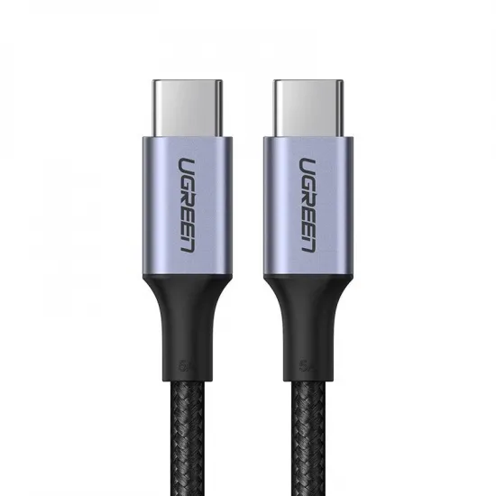 Ugreen 70427 US316 USB-C – USB-C PD QC FCP Kabel 100 W 5 A 480 Mbit/s 1 m – grau
