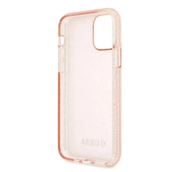 Guess GUHCN58PCGLPI iPhone 11 Pro pink/pink hard case Glitter