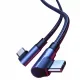 Ugreen US335 70698 abgewinkeltes USB-C – USB-C PD QC FCP Kabel 100 W 5 A 480 Mbit/s 2 m – Schwarz
