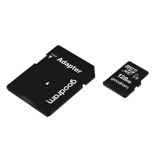 Goodram Microcard 128 GB micro SD XC UHS-I class 10 memory card, SD adapter (M1AA-01280R12)