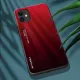 Gradient Glass Durable Cover with Tempered Glass Back iPhone 12 mini black-red