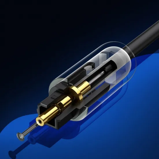 Ugreen optisches Kabel Audiokabel 1,5 m digitales Lichtwellenleiter Toslink SPDIF grau (70891)