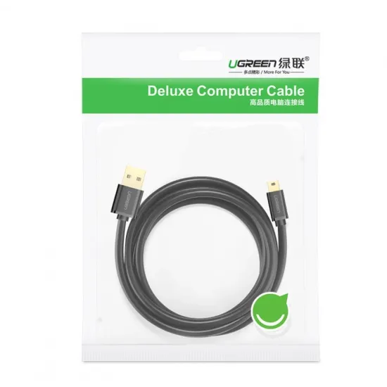 Ugreen Kabel USB - Mini USB 480 Mbps Kabel 1,5 m schwarz (US132 10385)