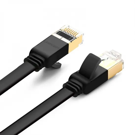 Ugreen Internet Netzwerkkabel Ethernet Patchkabel RJ45 Cat 7 STP LAN 10 Gbps 3m Schwarz (NW106 11262)
