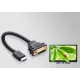 Ugreen cable cable adapter adapter DVI 24 + 5 pin (female) - HDMI (male) 22 cm black (20136)