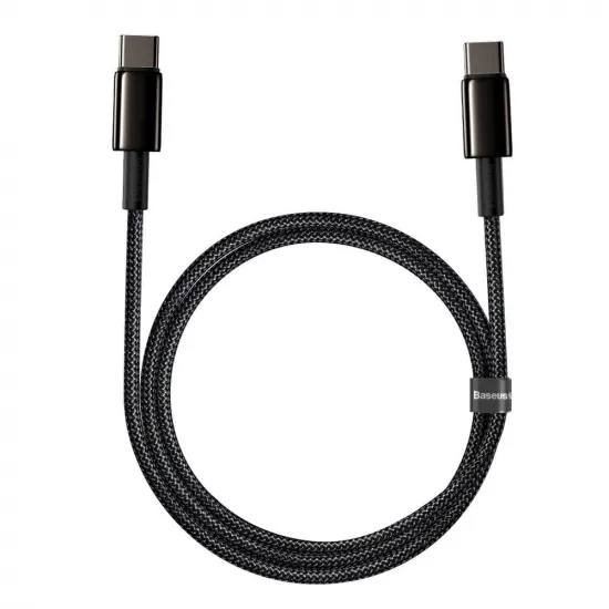 Baseus CATWJ-01 USB-C - USB-C PD QC cable 100W 5A 1m - black