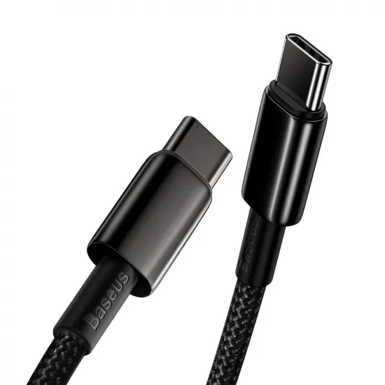 Baseus CATWJ-01 USB-C - USB-C PD QC cable 100W 5A 1m - black