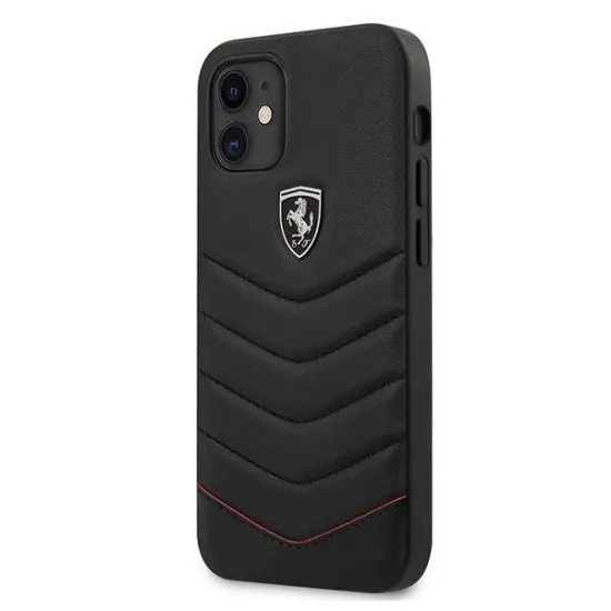Ferrari FEHQUHCP12SBK iPhone 12 mini 5.4&quot; black/black hardcase Off Track Quilted