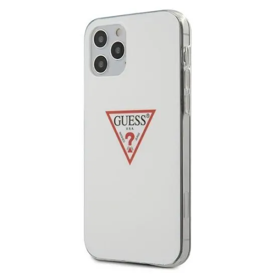 Guess GUHCP12MPCUCTLWH iPhone 12/12 Pro 6.1&quot; white/white hardcase Triangle Collection
