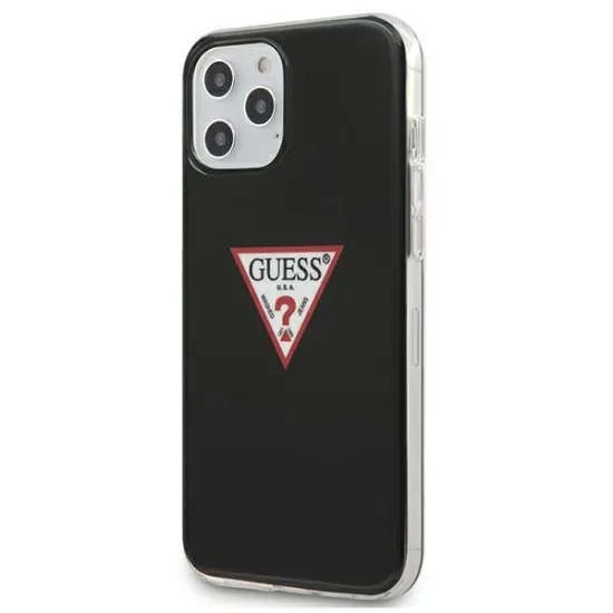 Guess GUHCP12MPCUCTLBK iPhone 12/12 Pro 6.1&quot; black/black hardcase Triangle Collection