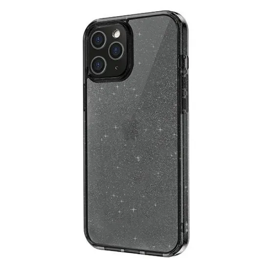 UNIQ etui LifePro Tinsel iPhone 12 Pro Max 6,7" czarny/vapour smoke