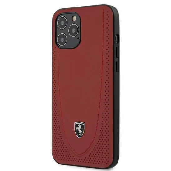 Ferrari FEOGOHCP12LRE iPhone 12 Pro Max 6.7&quot; red/red hardcase Off Track Perforated